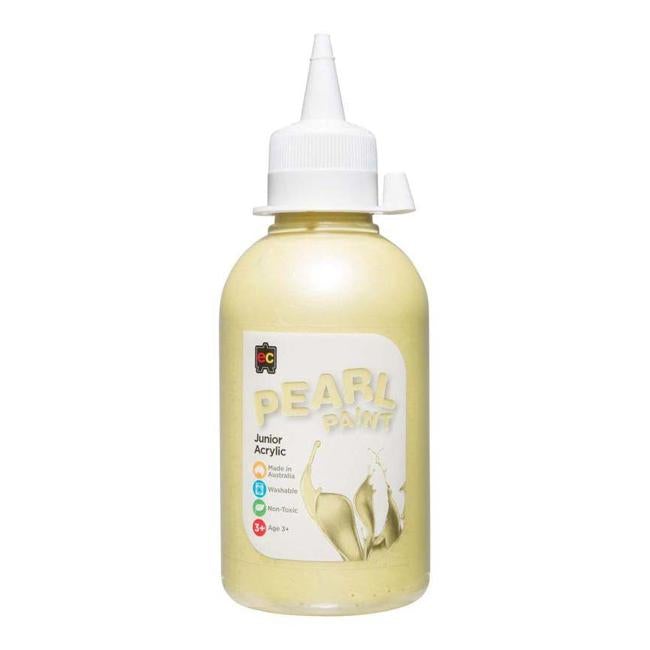 EC Paint Pearl Acrylic Yellow 250ml-Officecentre