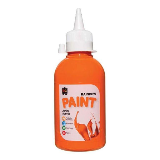 EC Paint Rainbow Acrylic Orange 250ml-Officecentre
