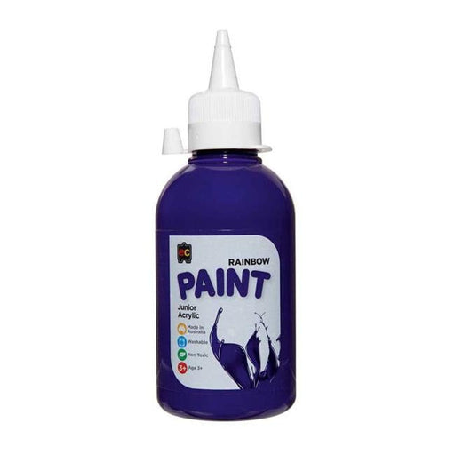 EC Paint Rainbow Acrylic Purple 250ml-Officecentre