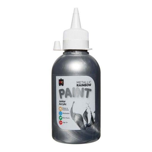 EC Paint Rainbow Acrylic Silver 250ml-Officecentre