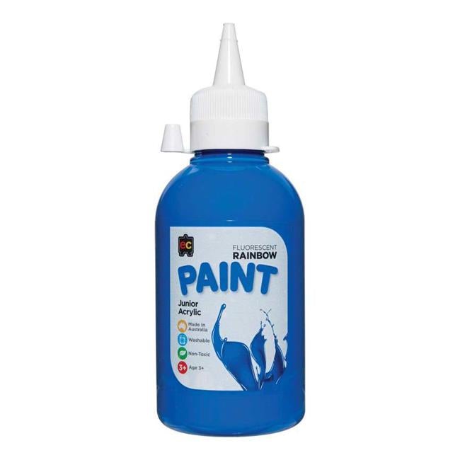 EC Paint Rainbow Fluoro Blue 250ml-Officecentre