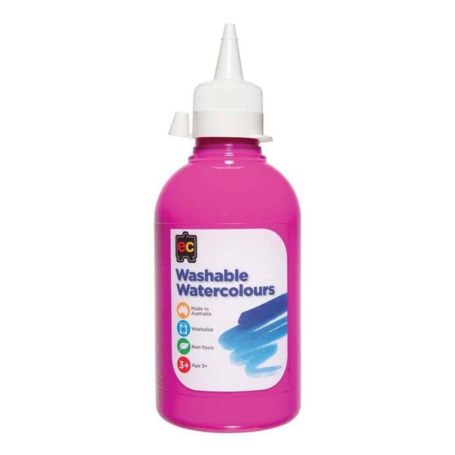 EC Paint Washable Watercolours 250ml Pink-Officecentre