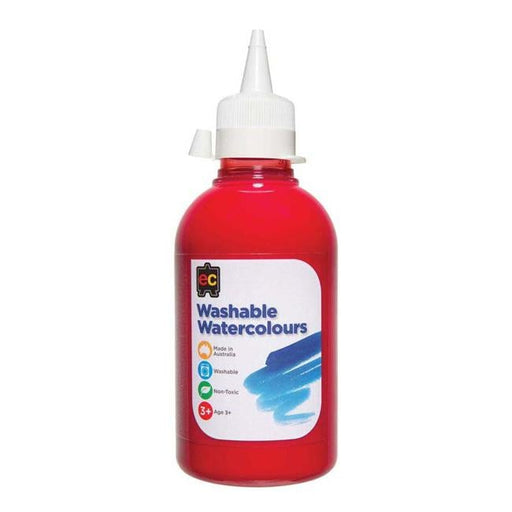 EC Paint Washable Watercolours 250ml Red-Officecentre