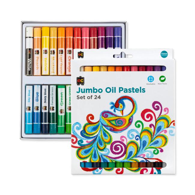 EC Pastels Jumbo Oil Pack Of 24-Officecentre