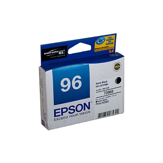 Epson T0968 Matte Black Ink Cart - Folders