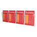 Esselte brochure holder wall sys a4 1t-4 comp-Officecentre