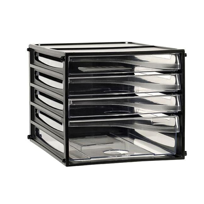Esselte desktop filing drawers a4 4d black-Officecentre