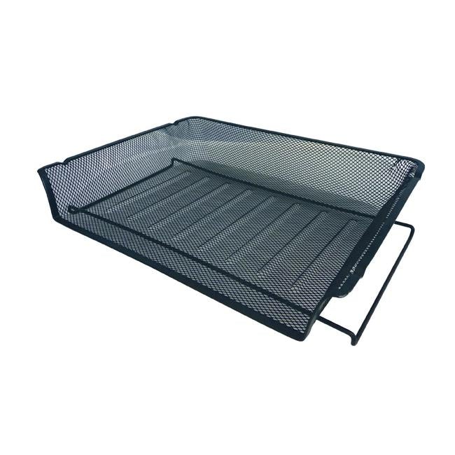 Esselte mesh document tray a4 landscape black-Officecentre