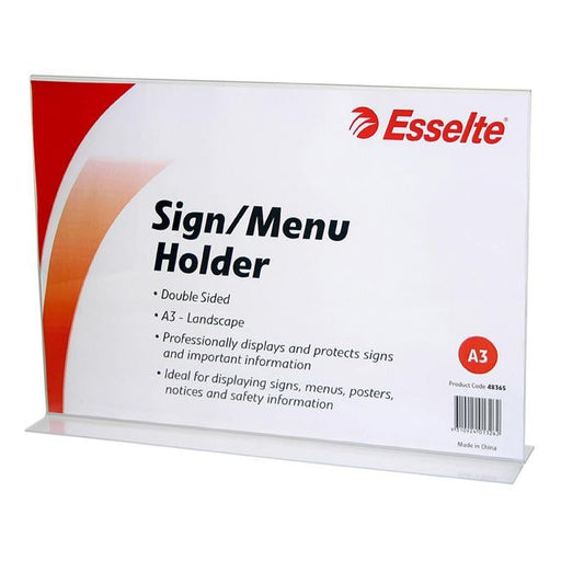 Esselte sign/menu holder 2 sided l/s a3-Officecentre
