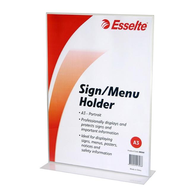 Esselte sign/menu holder 2 sided port a3-Officecentre