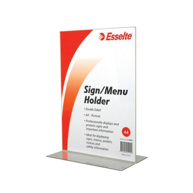 Esselte sign/menu holder 2 sided port a4-Officecentre