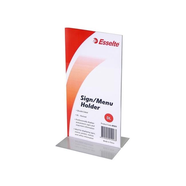 Esselte sign/menu holder 2 sided port dl-Officecentre