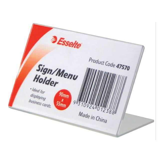 Esselte sign/menu holder slanted l/s bus card-Officecentre