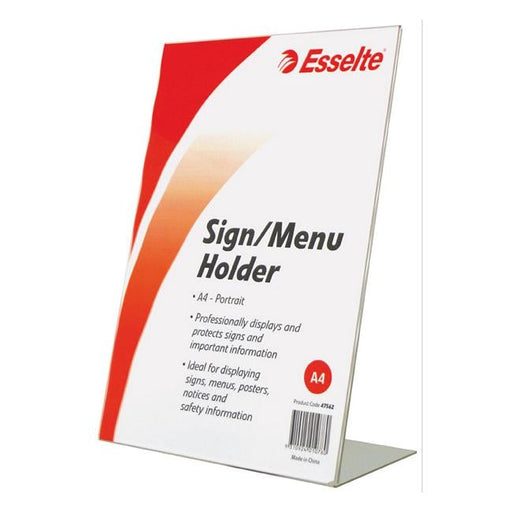 Esselte sign/menu holder slanted port a4-Officecentre