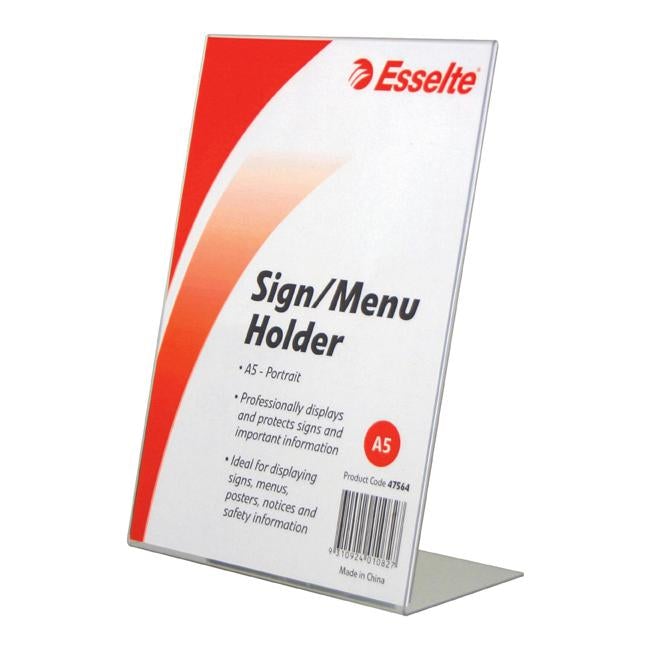 Esselte sign/menu holder slanted port a5-Officecentre