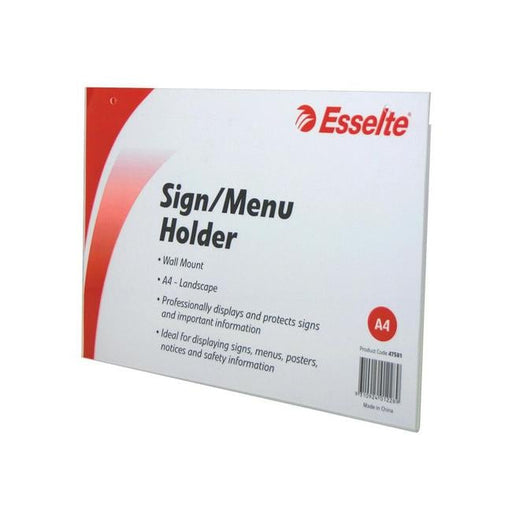 Esselte sign/menu holder wall l/s a4-Officecentre