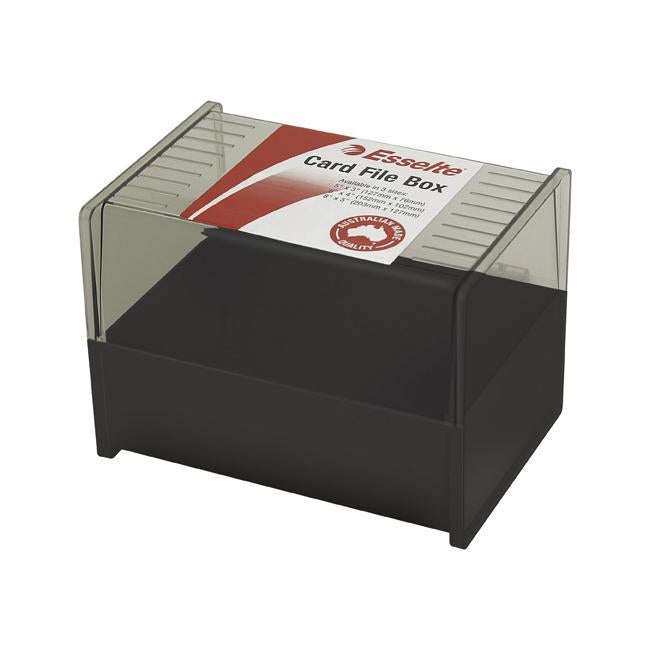 Esselte sws card file box 102x152 (6x4) black-Officecentre