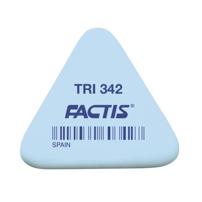 Factis Eraser TRI 342 Triangular Synthetic Rubber Assorted Colours 1 piece-Officecentre