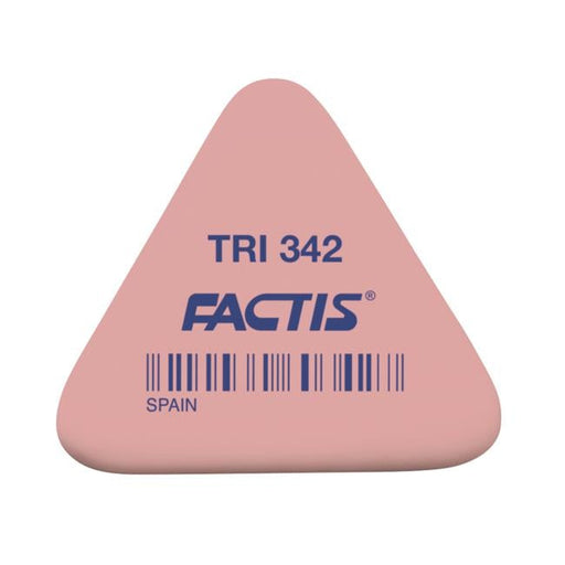 Factis Eraser TRI 342 Triangular Synthetic Rubber Assorted Colours 1 piece-Officecentre