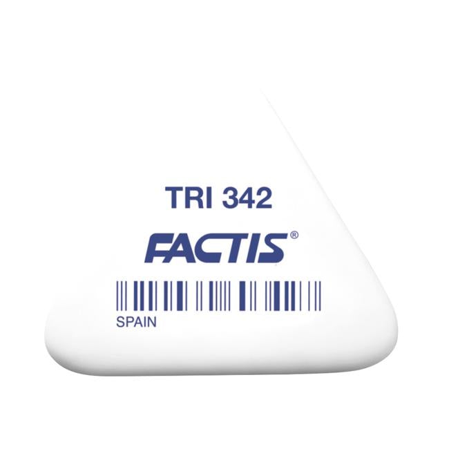 Factis Eraser TRI 342 Triangular Synthetic Rubber Assorted Colours 1 piece-Officecentre