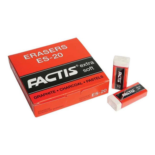 Factis Erasers Es20 Soft White Plastic-Officecentre