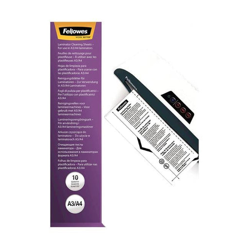 Fellowes Laminator Cleaning and Carrier Sheets A4 Pack 10-Officecentre