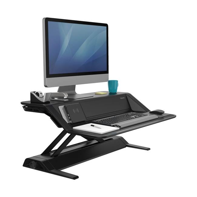 Fellowes Lotus DX Sit Stand Workstation Black-Officecentre