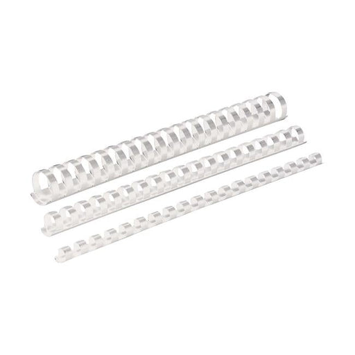 Fellowes Plastic Binding Coils 25mm White, Pack of 50-Officecentre