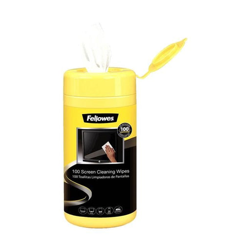 Fellowes Screen Cleaning 100 Wipe Tub-Officecentre