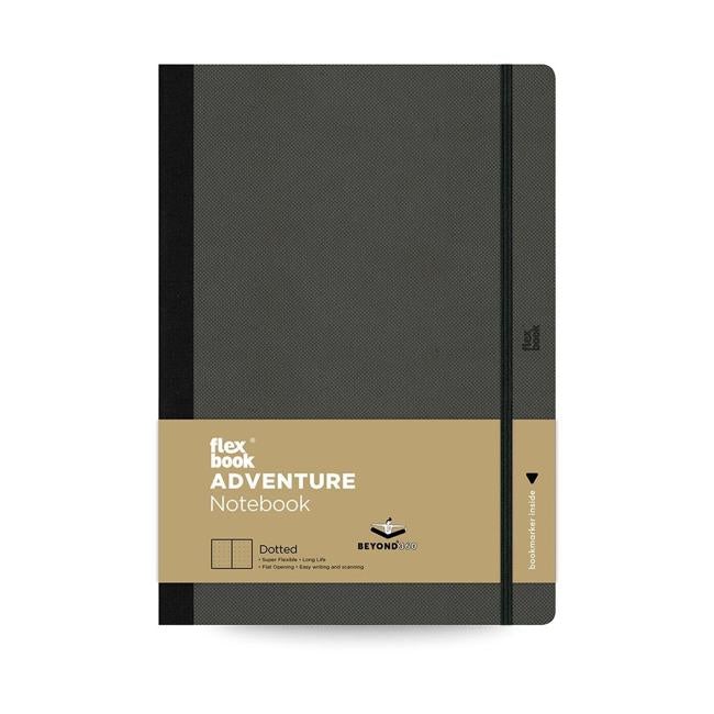 Flexbook Adventure Notebook Large Dotted Off-Black-Officecentre