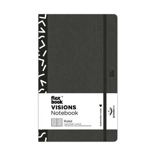 Flexbook Visions Notebook Medium Ruled Black/White-Officecentre