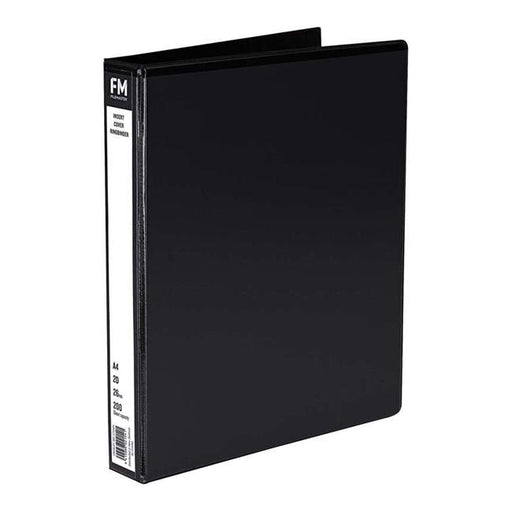 FM Binder Overlay A4 2/26 Black Insert Cover-Officecentre