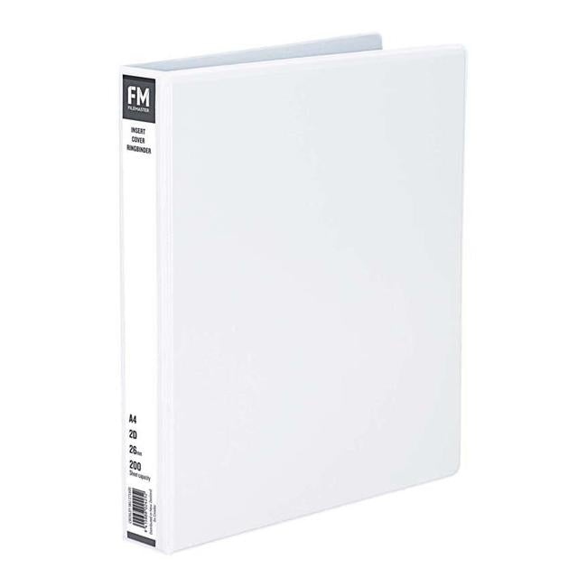 FM Binder Overlay A4 2/26 White Insert Cover-Officecentre