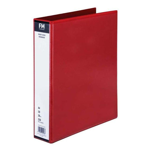 FM Binder Overlay A4 2/38 Red Insert Cover-Officecentre