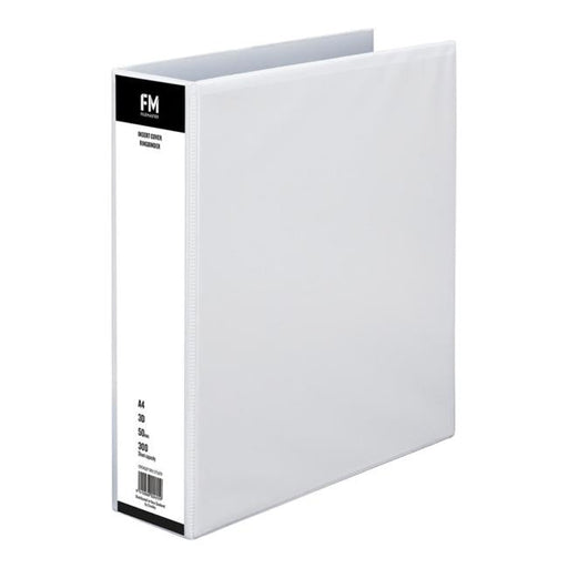 FM Binder Overlay A4 3/50 White Insert Cover-Officecentre