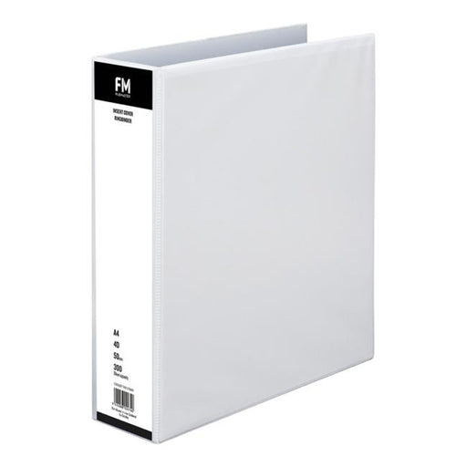 FM Binder Overlay A4 4/50 White Insert Cover-Officecentre
