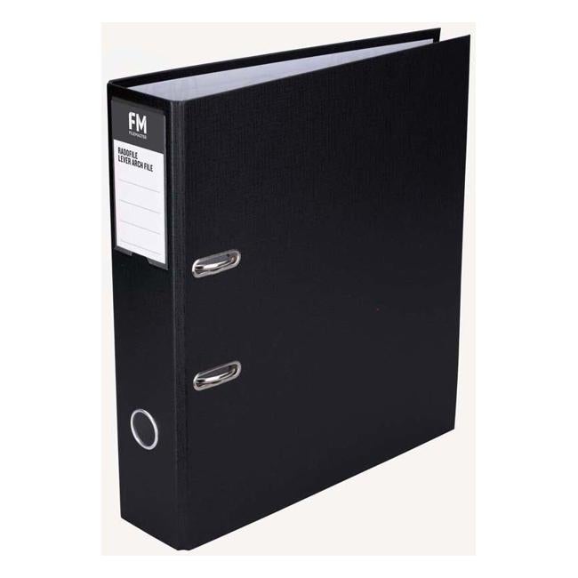 FM Binder Radofile Black A4 Lever Arch-Officecentre