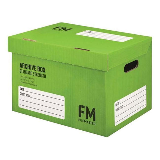FM Box Archive Green Standard Strength 384x284x262mm Inside Measure-Officecentre