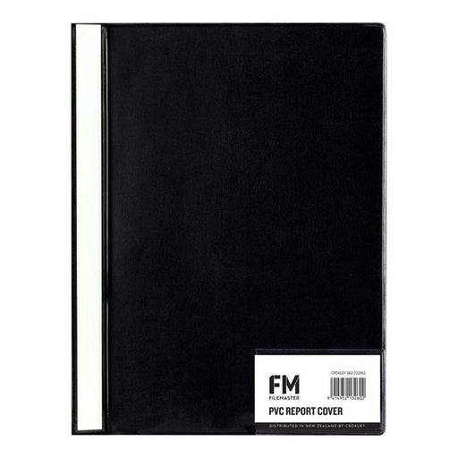 FM Cover Report A4 Black Pvc-Officecentre