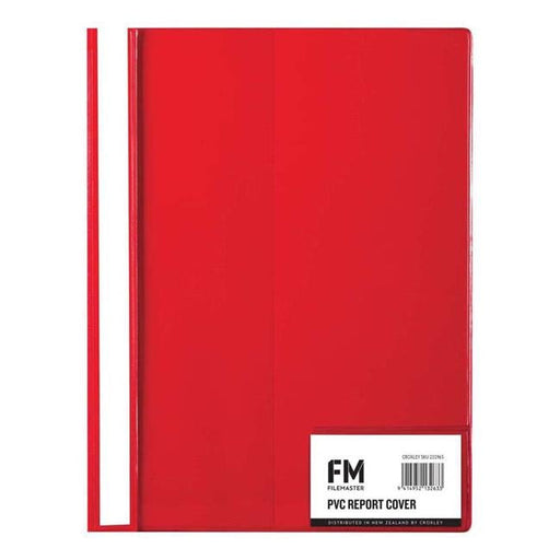 FM Cover Report A4 Red Pvc-Officecentre