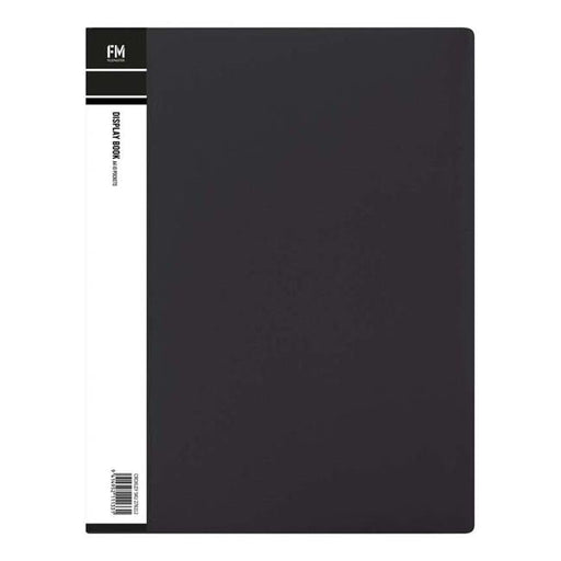 FM Display Book A4 Black 10 Pocket-Officecentre