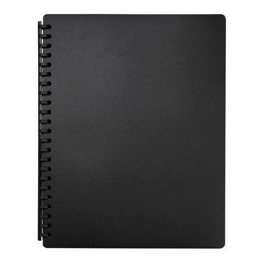 FM Display Book A4 Black Refillable 20 Pocket-Officecentre