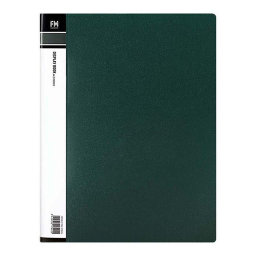 FM Display Book A4 Forest Green 20 Pocket-Officecentre