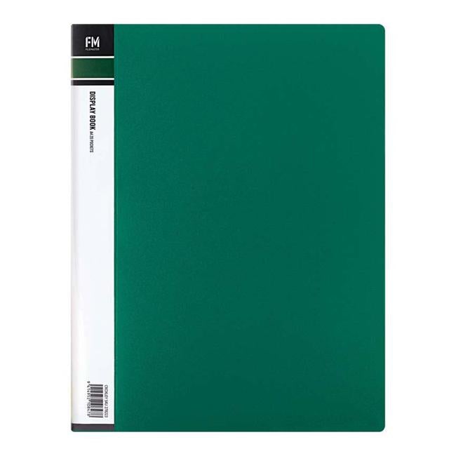 FM Display Book A4 Green 20 Pocket-Officecentre