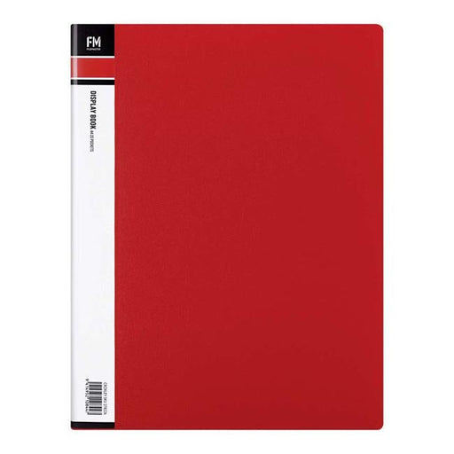 FM Display Book A4 Red 20 Pocket-Officecentre