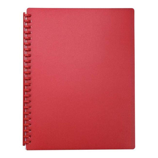 FM Display Book A4 Red Refillable 20 Pocket-Officecentre