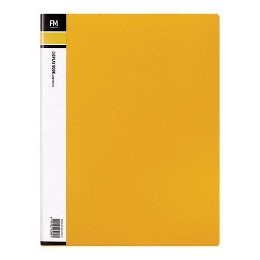 FM Display Book A4 Yellow 20 Pocket-Officecentre