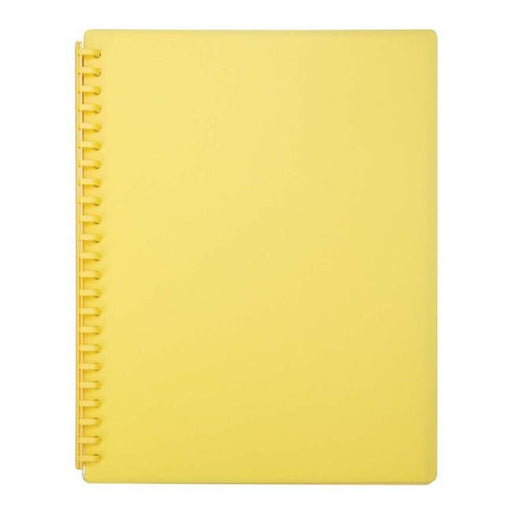 FM Display Book A4 Yellow Refillable 20 Pocket-Officecentre