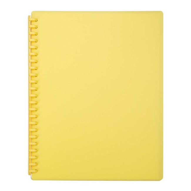 FM Display Book A4 Yellow Refillable 20 Pocket-Officecentre
