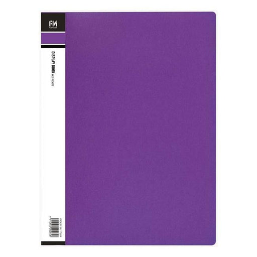 FM Display Book Vivid A4 Passion Purple 20 Pocket-Officecentre